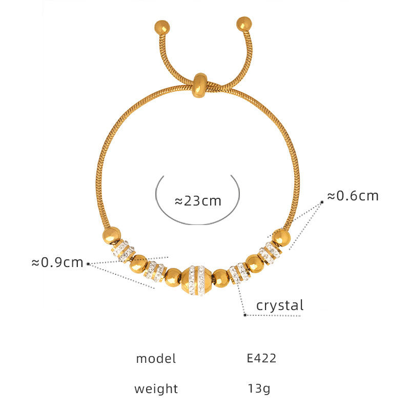 18:E422 - Gold Bracelet - 23cm