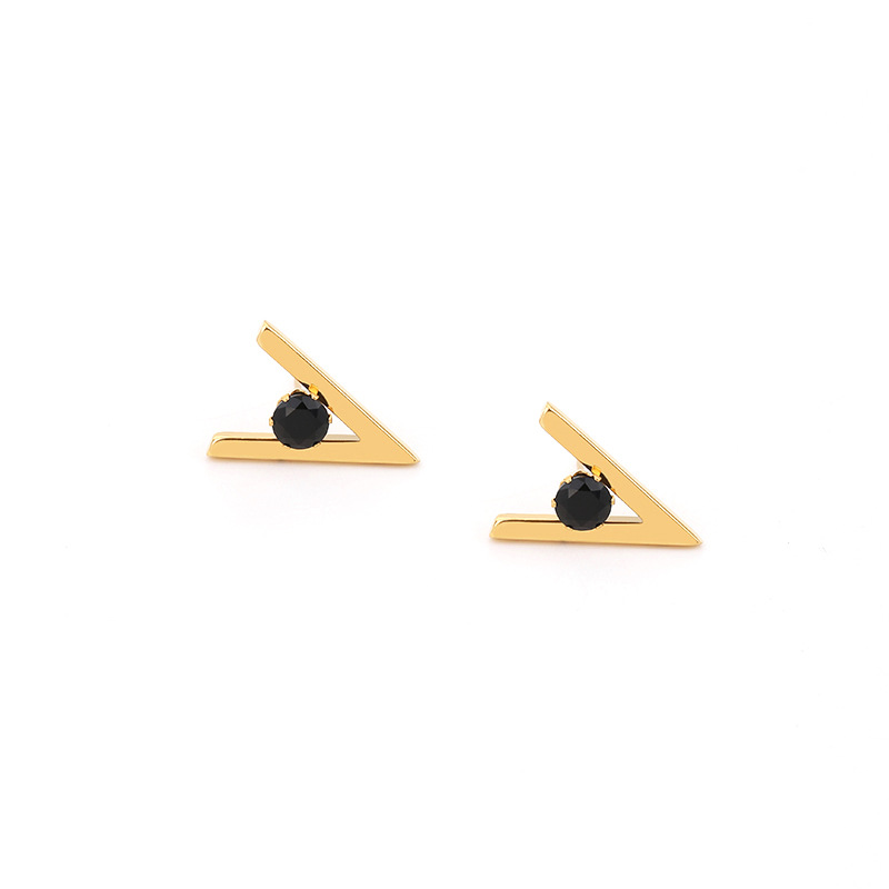 V-shaped earrings