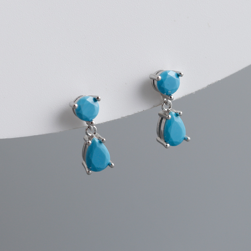 Turquoise stone (platinum)