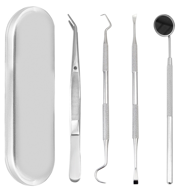 Four-piece set of dentist tool round box