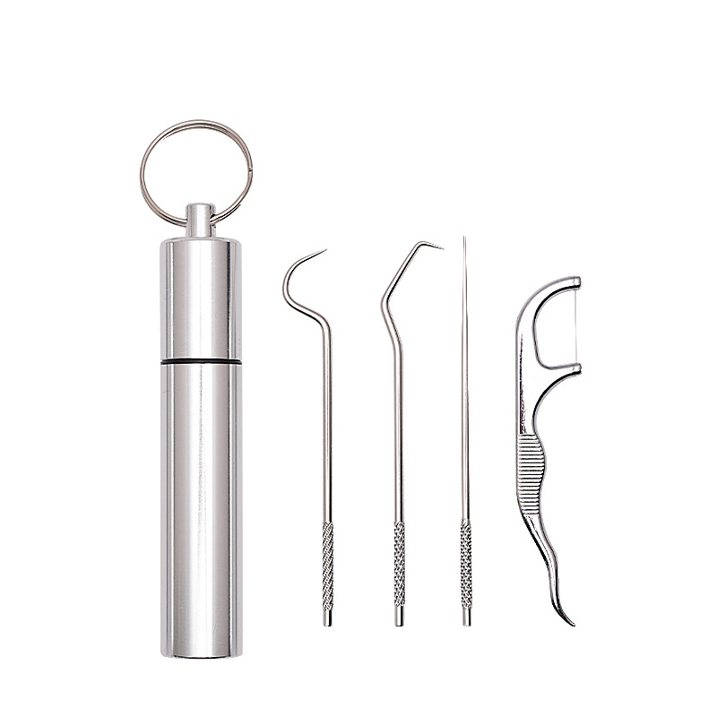 Toothpick   floss four-piece set