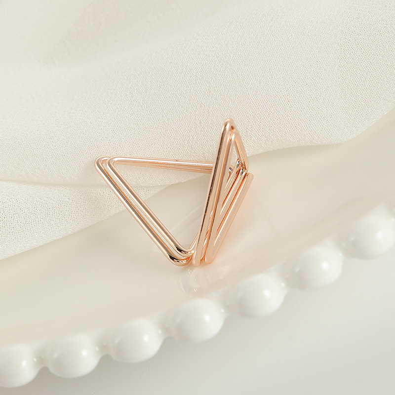 Triangular rose gold