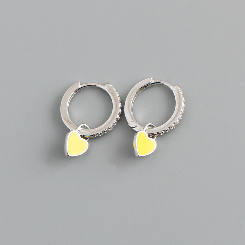 Yellow heart (white gold)