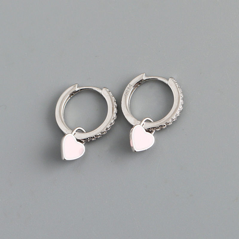 Pink heart (White gold)