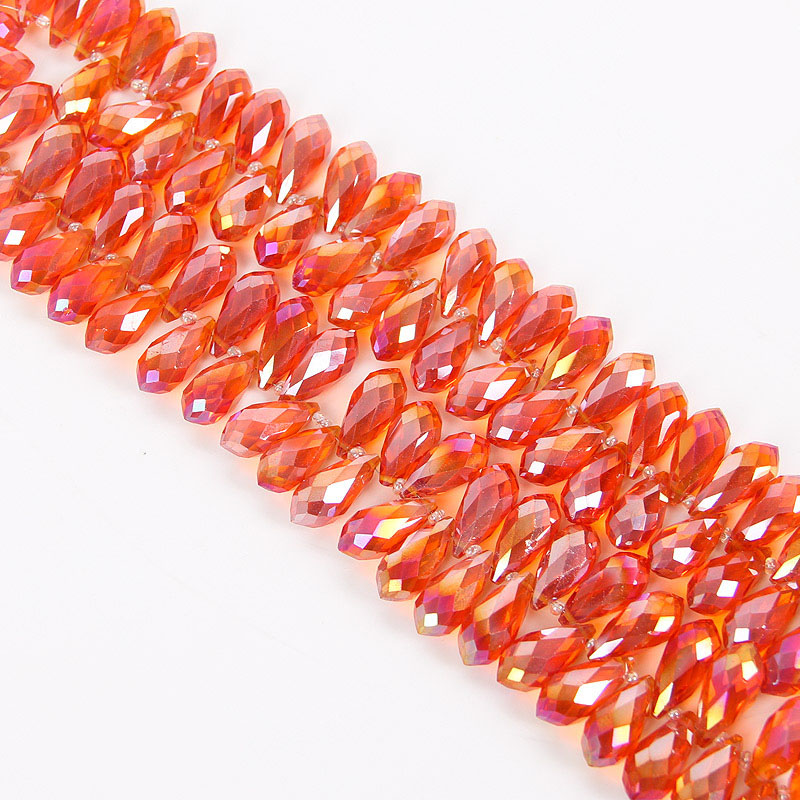 Orange red AB 8×16mm