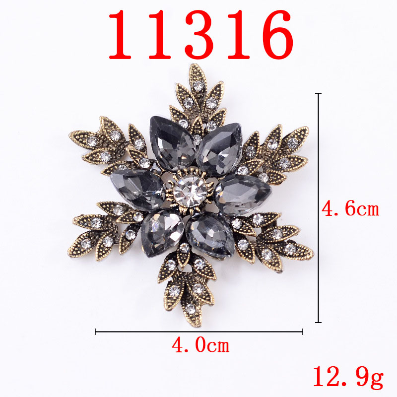 11316 gold, Gray CRYSTAL-46 * 40mm