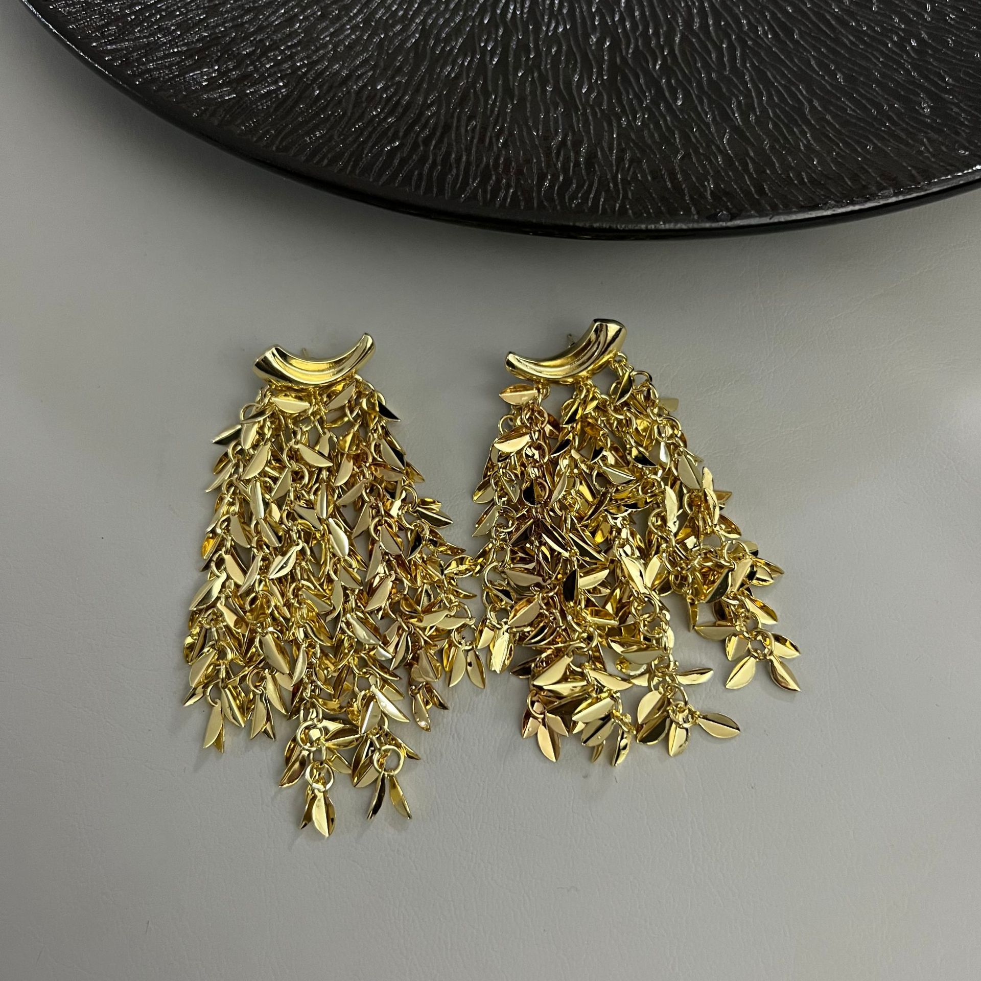 Gold earrings