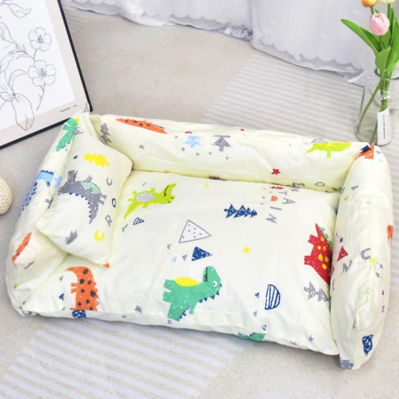 Dinosaur white bedding five-piece set