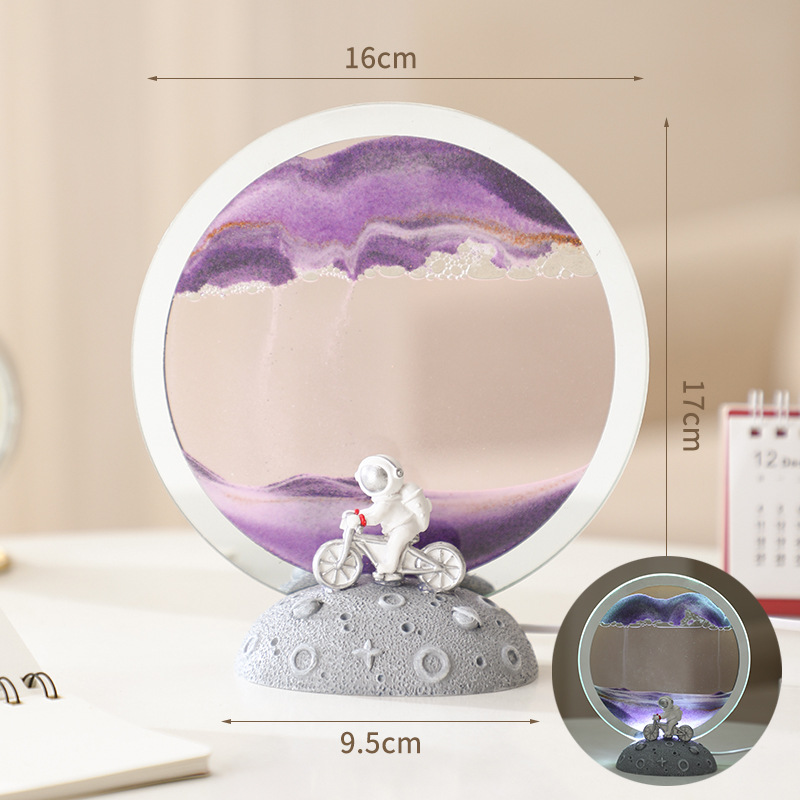 Quicksand Painting Night Light Purple