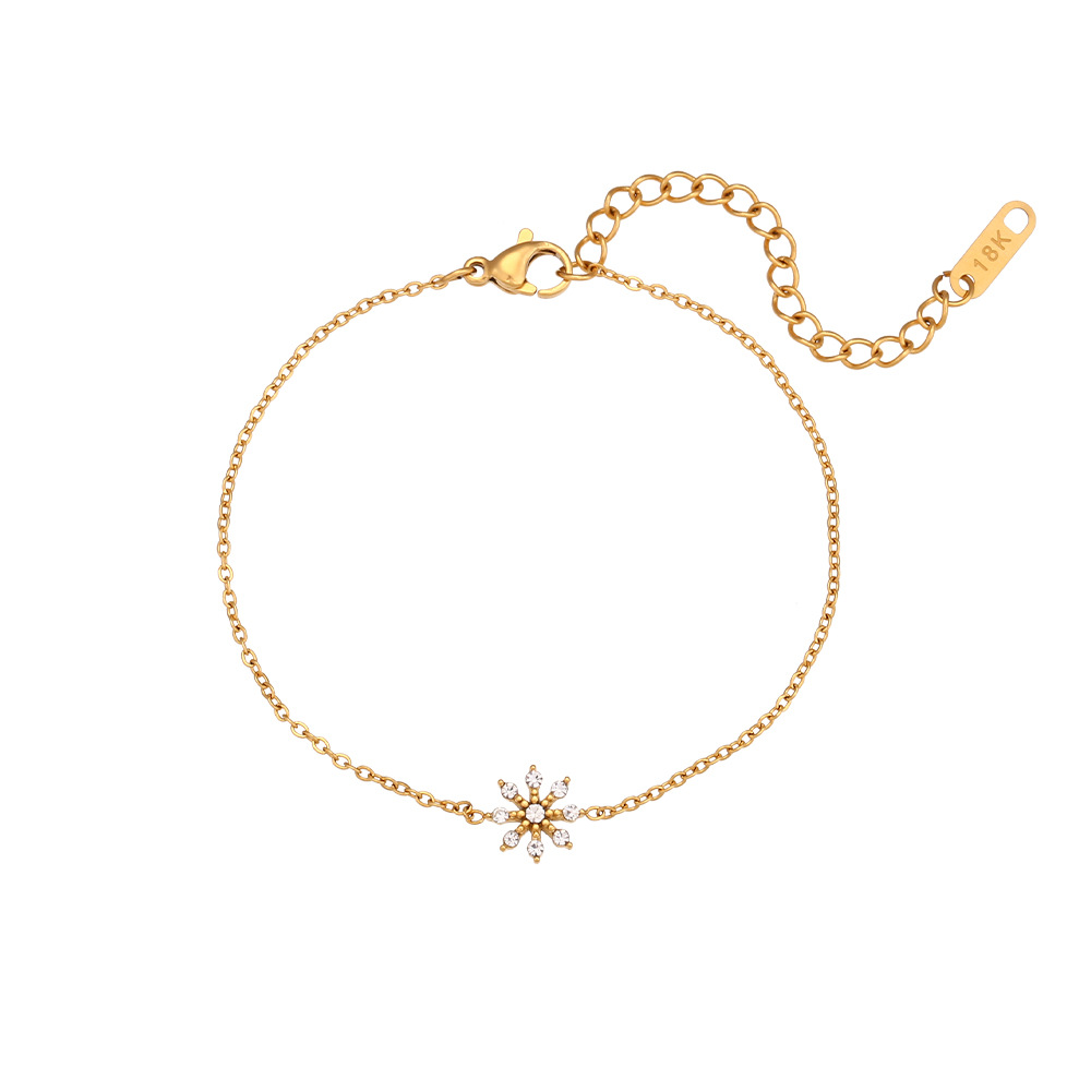 Bracelet-gold-white diamond