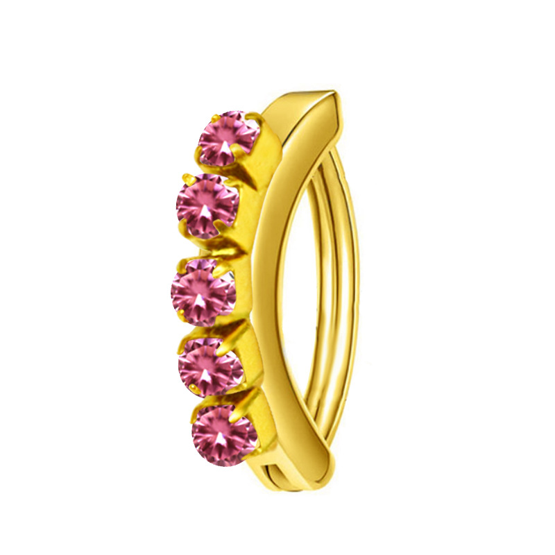 Gold pink diamond