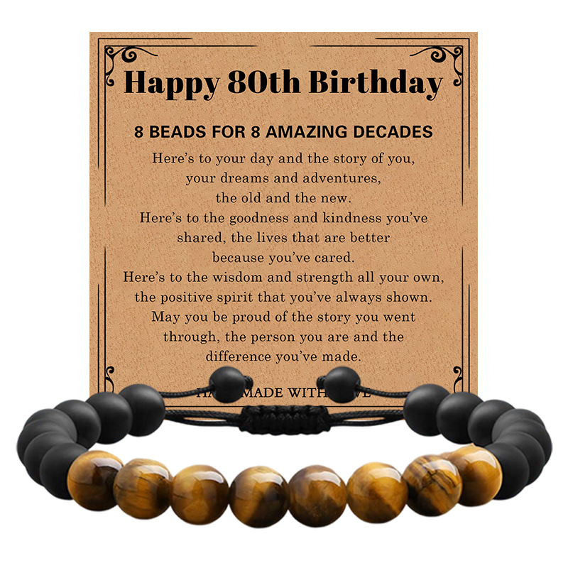 6:80th birthday bracelet