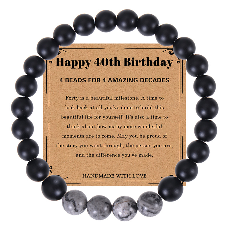 2:40th birthday bracelet