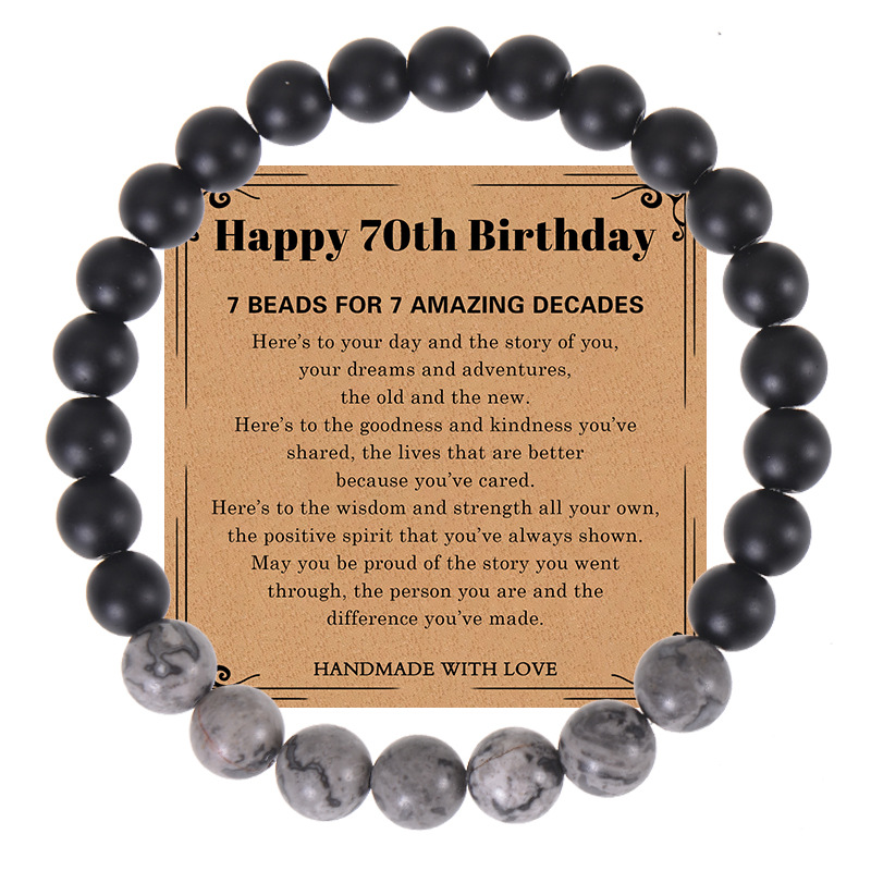 5:70th birthday bracelet