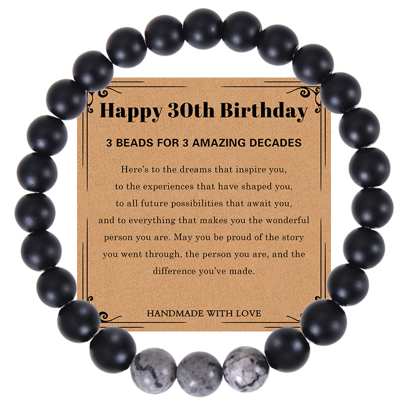 30th birthday bracelet