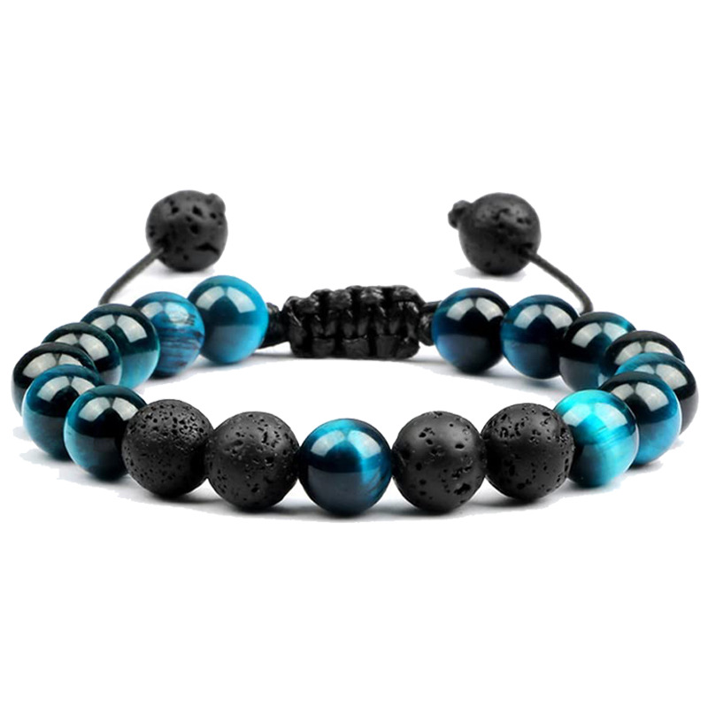 8:Blue Tiger Eye Stone Bracelet -2