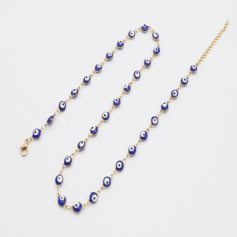 Necklace - Blue length 45 + 3cm