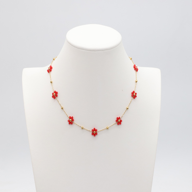 Red - Necklace length 45 + 5cm