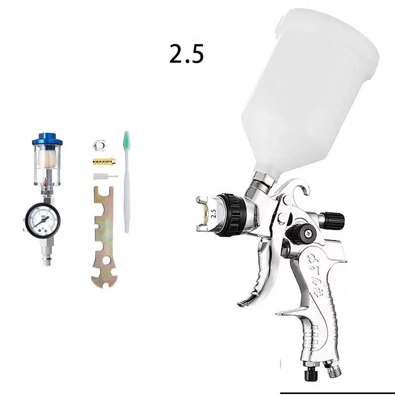 Black 2008 Spray Gun Oil Set (with pot diameter 2.5)