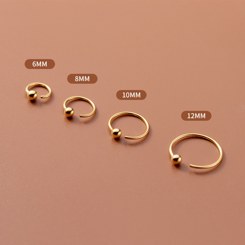 gold color plated 6mm