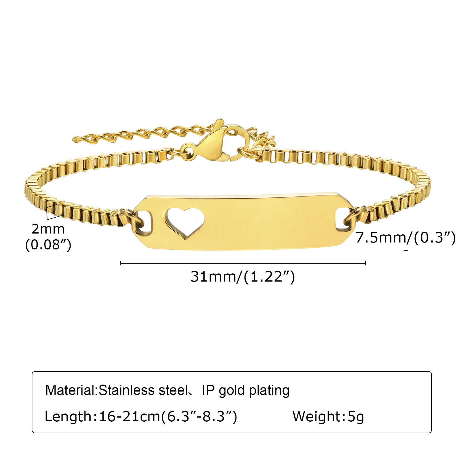 8:BR-1541 Gold length 16 5CM