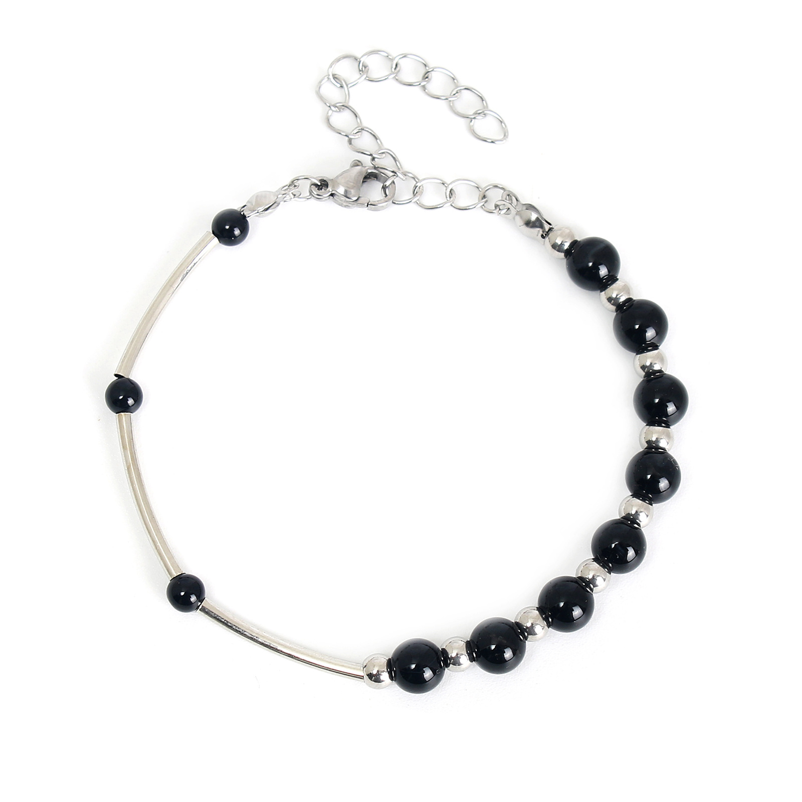 Black Agate Silver