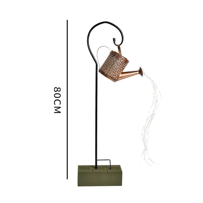 Large copper kettle light   sheep hook