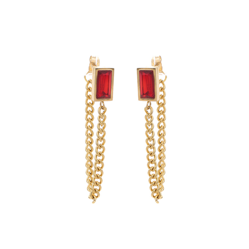 red earrings