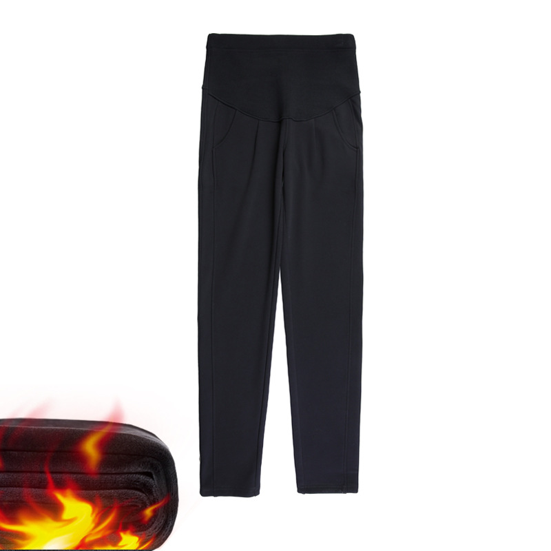 Fleece pants pure black