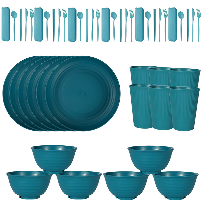 cyan 48PCs/set for 6 people