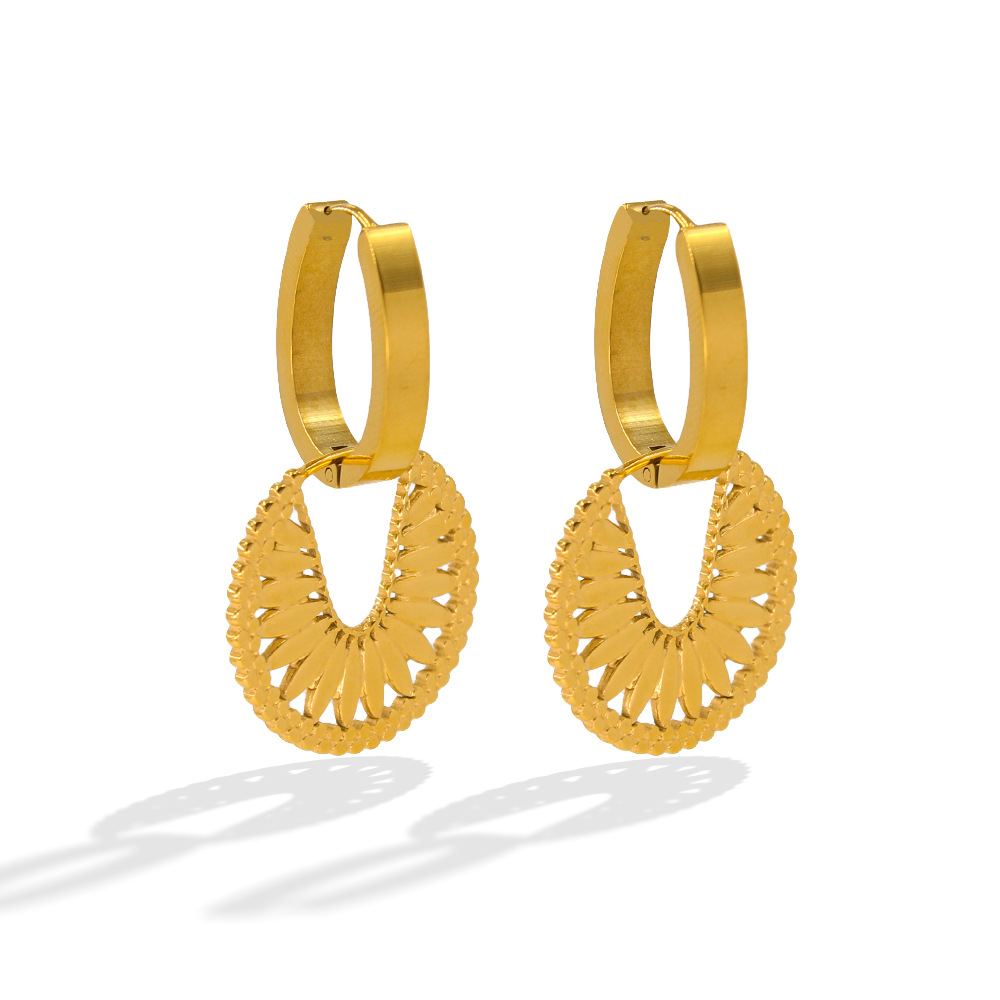 Gold earrings