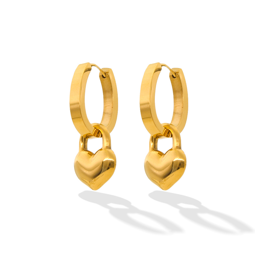 Gold earrings