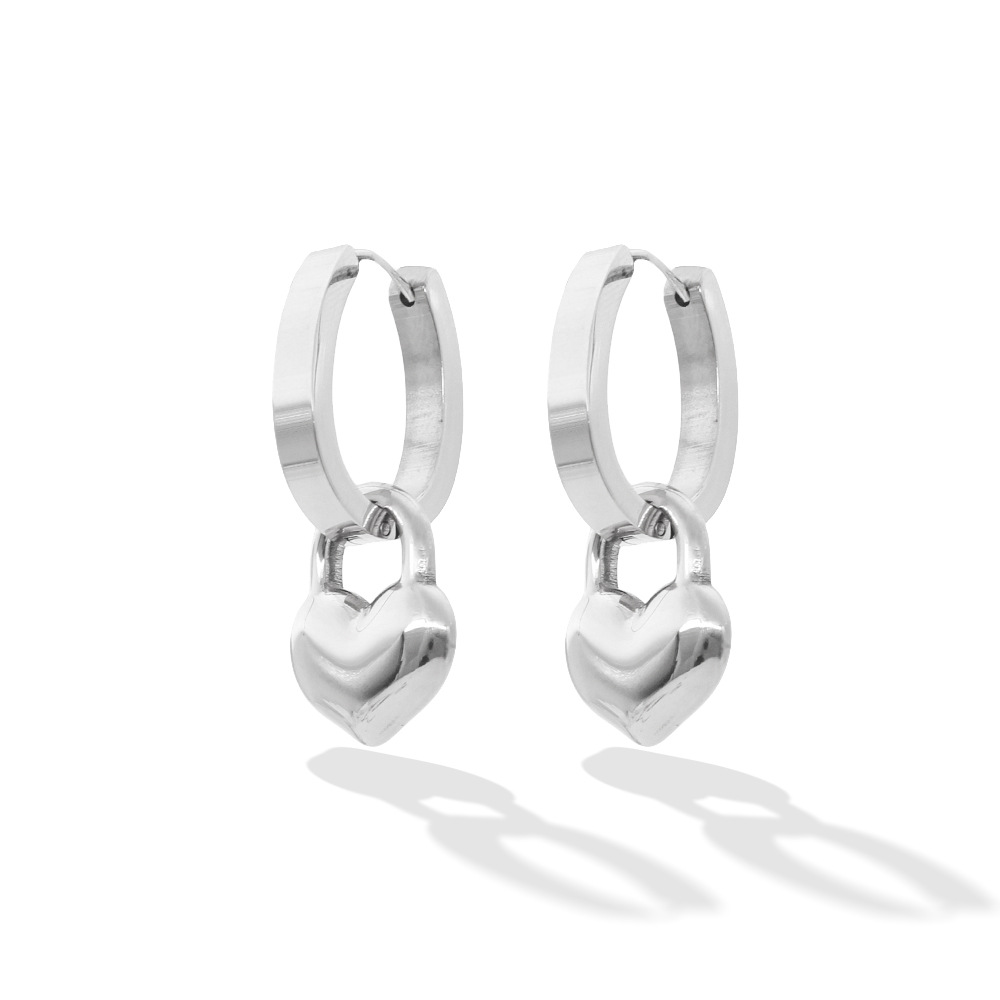 Steel earrings