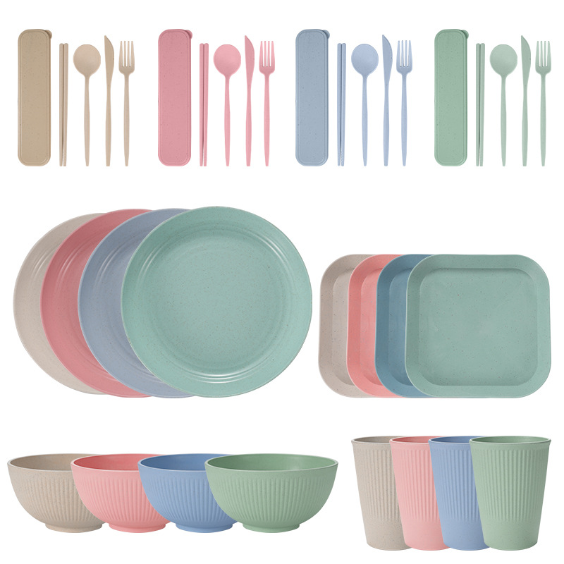 Colour mixture 36 PCs/set with square dish