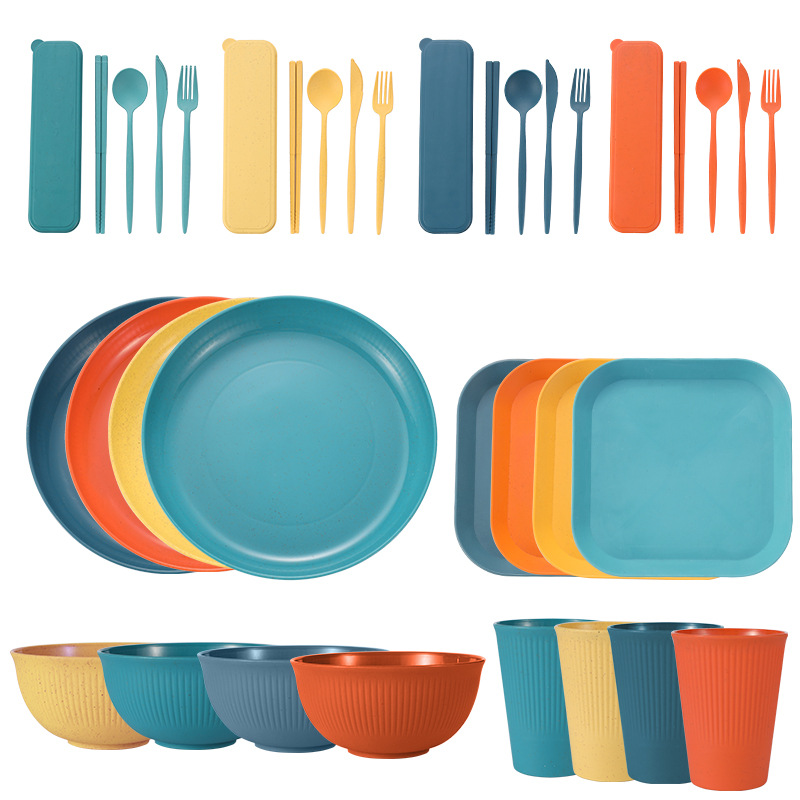 Colour mixture 36 PCs/set with square dish