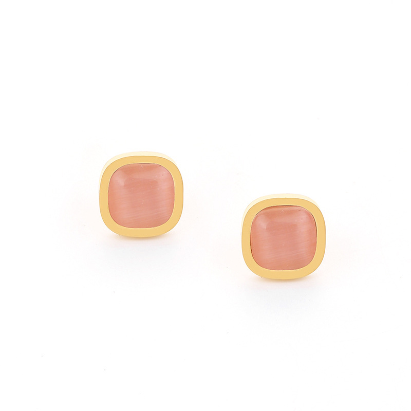 Pink ear stud