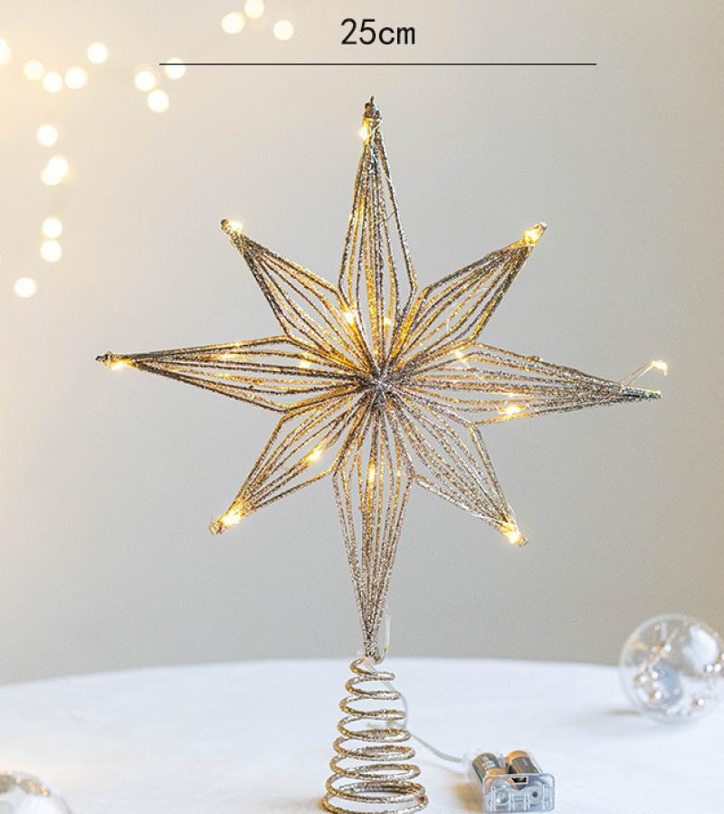 25cm champagne star lamp