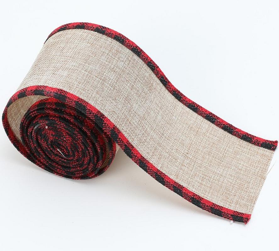 Hemp Red Check Edge/2 m