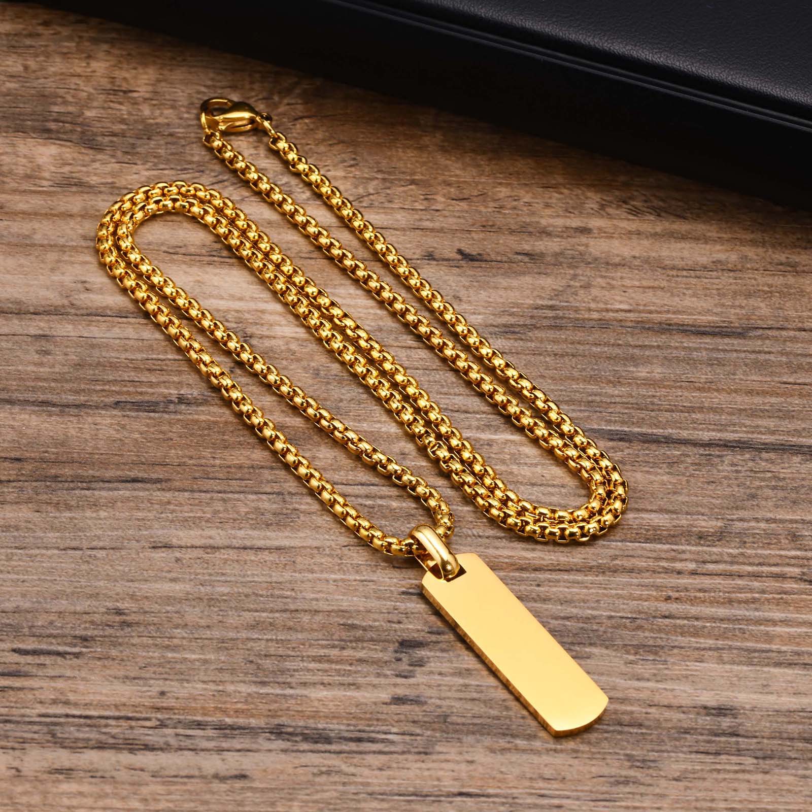 5:Gold Pendant with chain 60CM