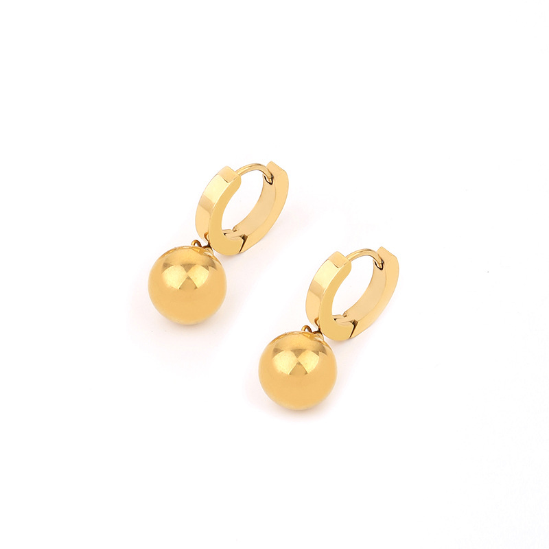 Round ball earrings