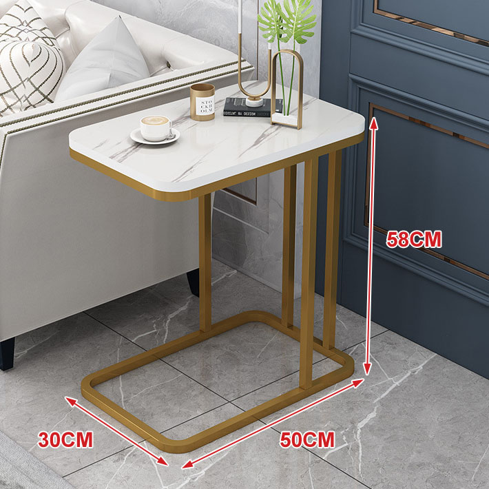 Single layer - gold frame white 30x50x58cm