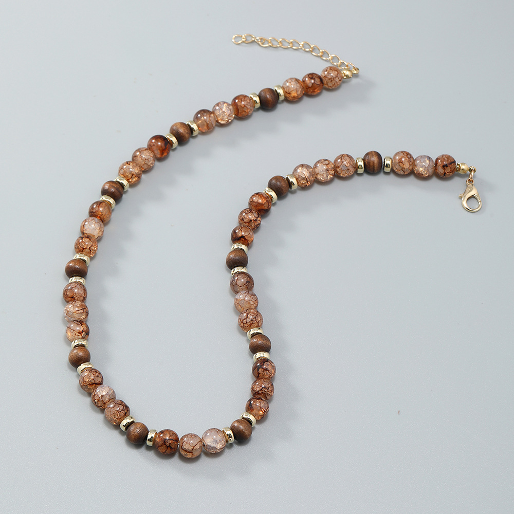 Coffee color burst beads