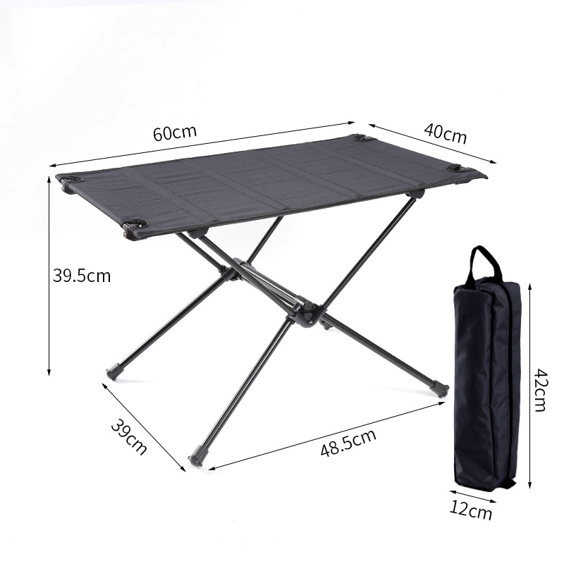 Black cloth table