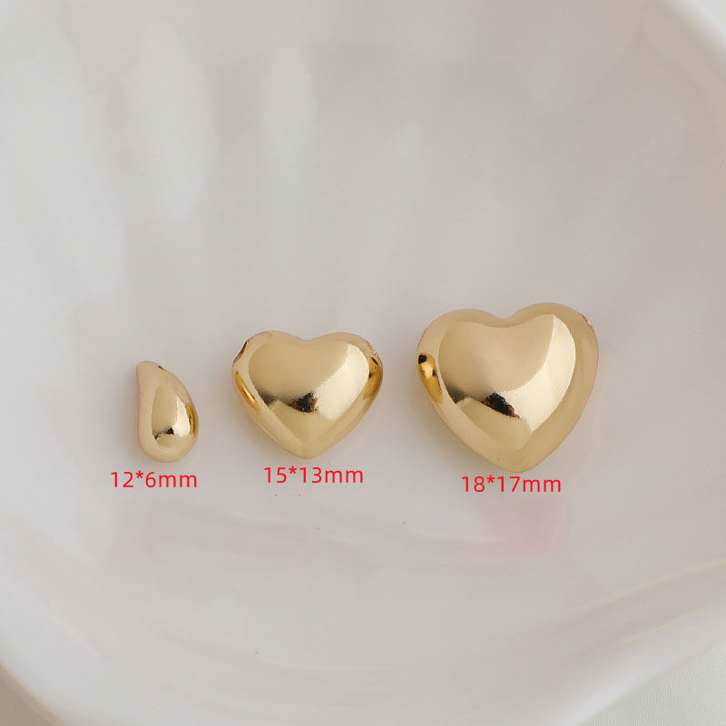 Three-dimensional through hole love15*13mm