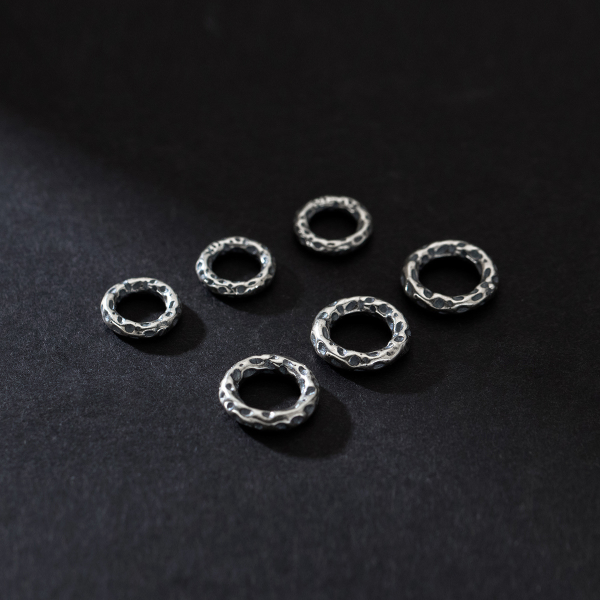 Matte silver Black 8mm