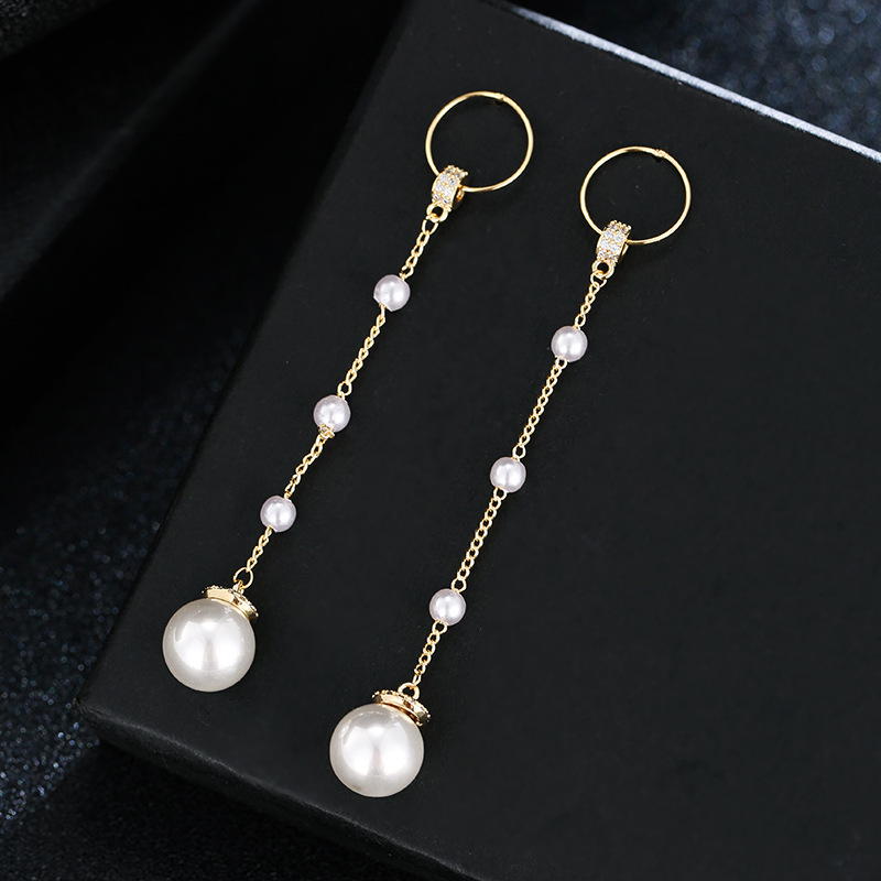 14K gold white pearl