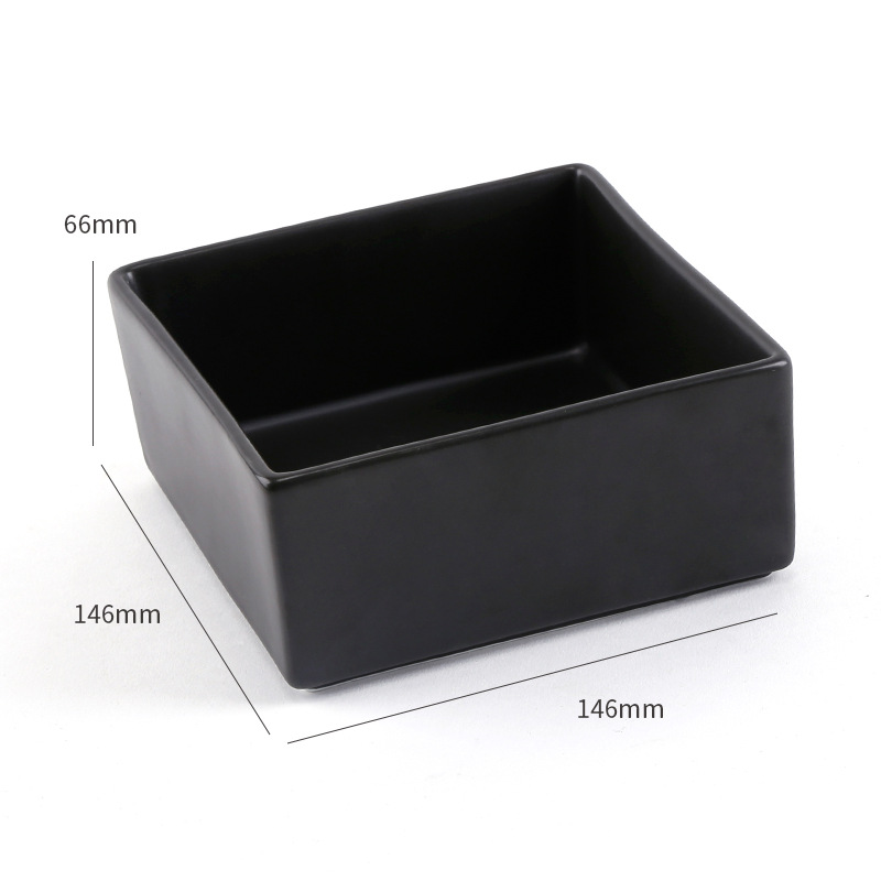 Black Square Bowl