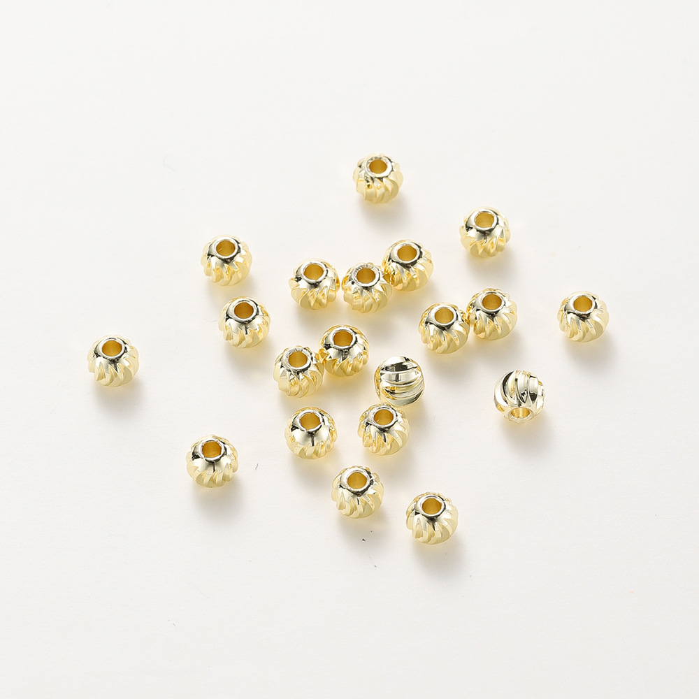 18k electroplated gold 2.5mm/ aperture 1mm