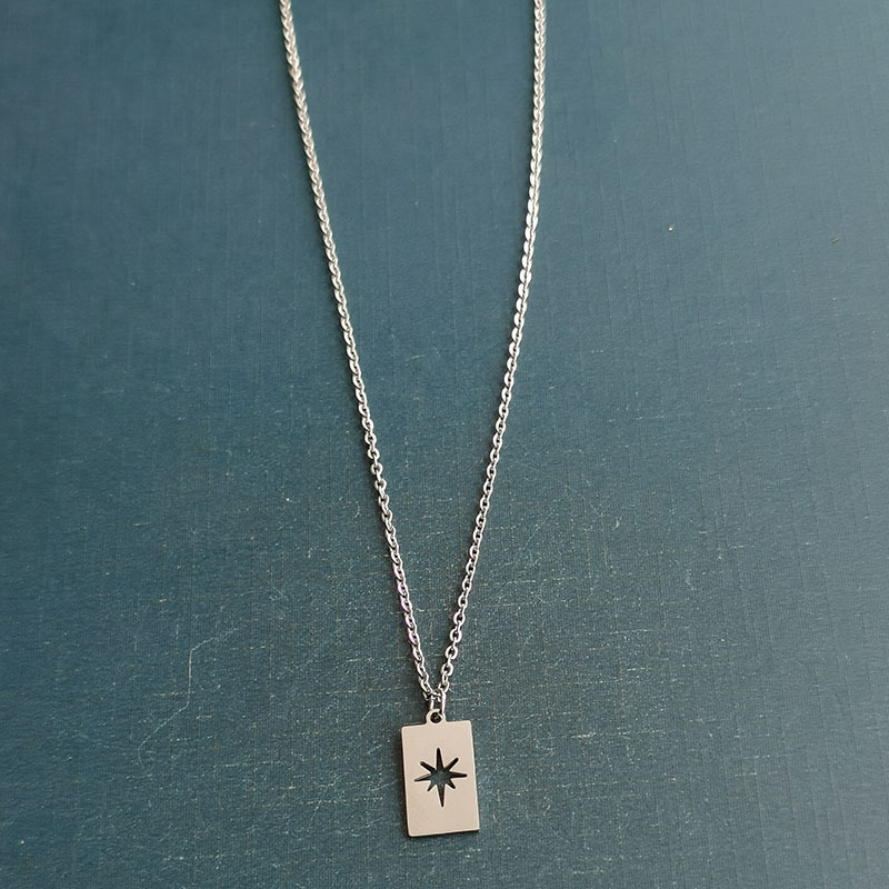 silver necklace