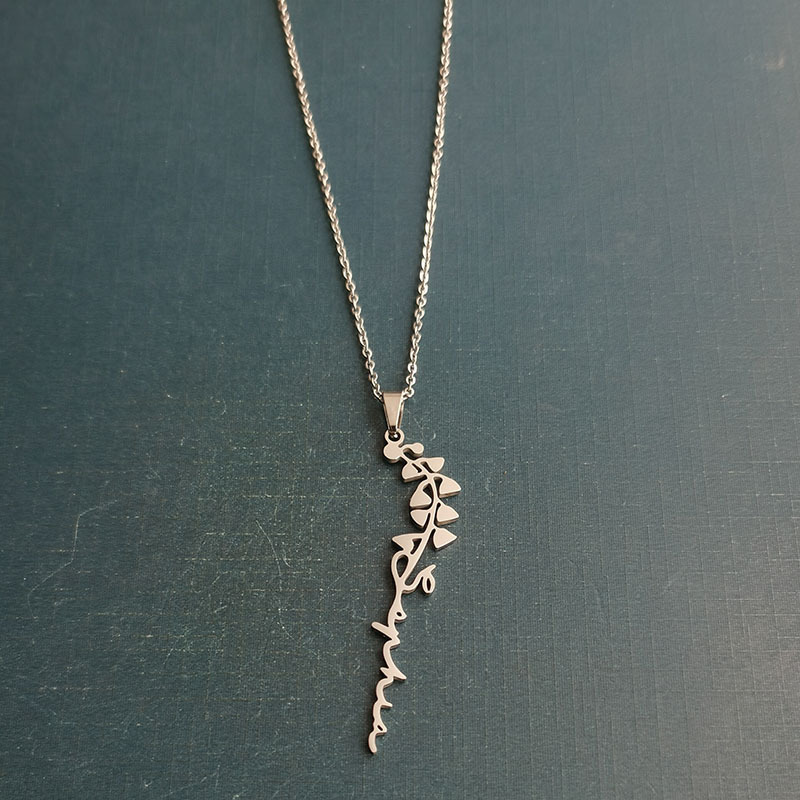 silver necklace